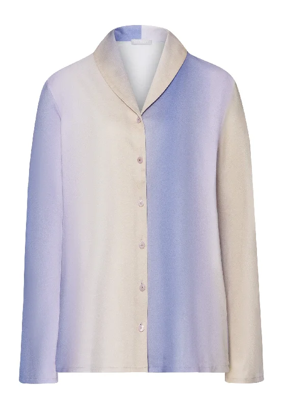 Loie Ombre Shawl Collar Cotton Shirt | Sunrise Ombre 74881-2160