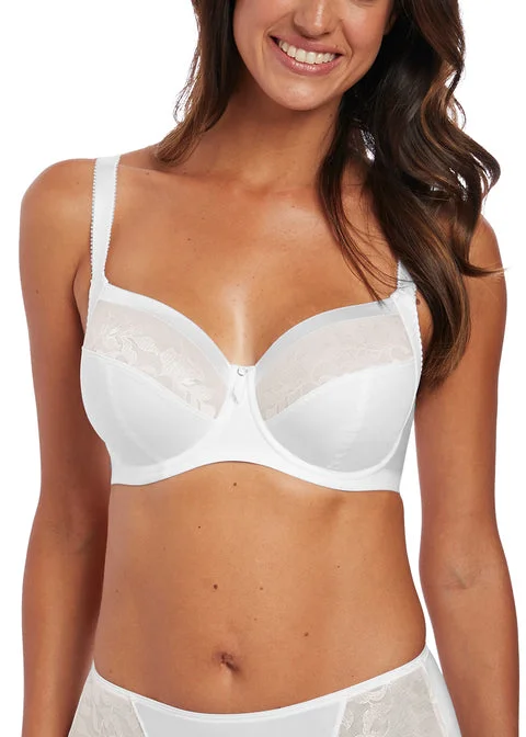 Fantasie Illusion Underwire Side Support Bra, White | White Illusion Bra By Fantasie Lingerie | White Fantasie Illusion