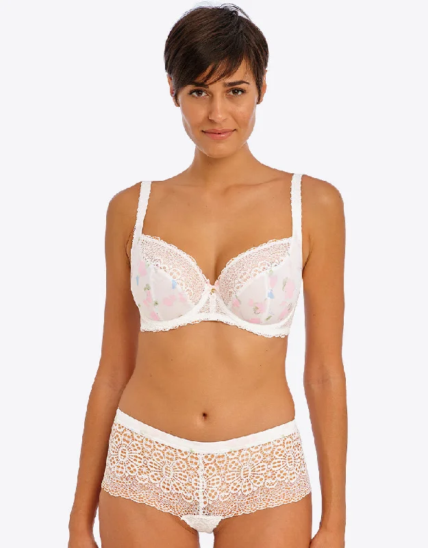 Freya Daydreaming Plunge Bra Flora White