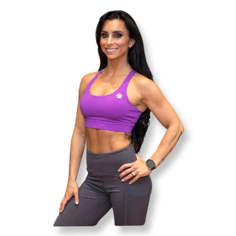 Maple Sports Bra - Grape