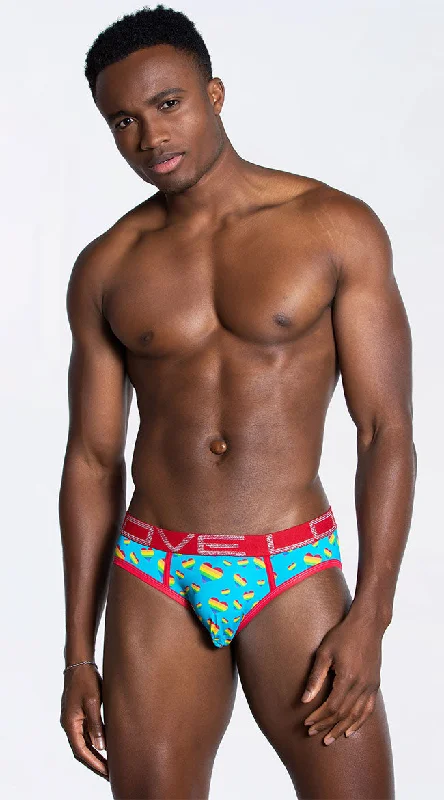 Men's Love Pride Hearts Brief