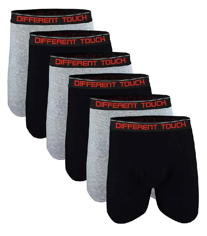 Boxer Briefs Underwear | Big & Tall USA Classic Design Long Length | Men's (6 Pairs)